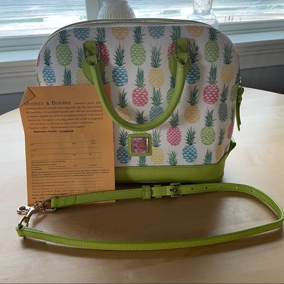 [SOLD] Like New Dooney and Bourke Tiki Satchel Bag - Picture 3 of 7